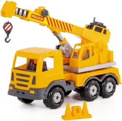 Polesie Auto Prestíž jeřáb 43 cm – plastový jeřáb s navijákem