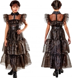 Dětský kostým šaty WEDNESDAY Rave'n Dance 142–154 cm (11–13 let)