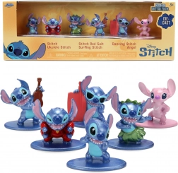 Sada kovových figurek STITCH a ANGEL 4 cm – 6 ks