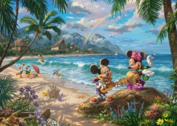 Puzzle Minnie a Mickey na Havaji 1000 dílků