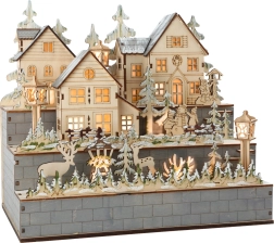 Small Foot dřevěná lampa Zimní Vesnice