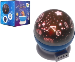 Projektor noční oblohy na baterie a USB, plast, 14 × 11 cm