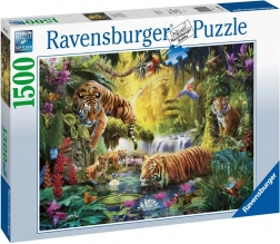 Puzzle 1500 dílků Klidní tygři RAVENSBURGER