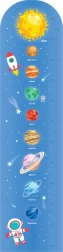 Dětský pěnový metr na zeď Vesmír 120 cm