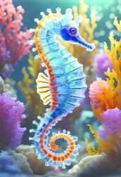 Interdruk puzzle Pestrá příroda: Mořský koník 250 dílků