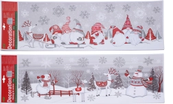 Vánoční okenní dekorace 59,5 × 21 cm