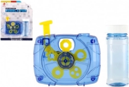 Mechanický bublifuk ve tvaru fotoaparátu 9 × 9 cm s náplní