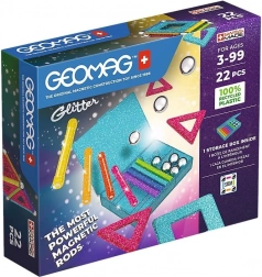 Geomag Glitter – magnetická stavebnice 22 dílků