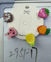 Sponky do vlasů s ovocnými motivy, sada 5 ks