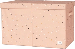 3 Sprouts truhla na hračky recycled terrazzo clay