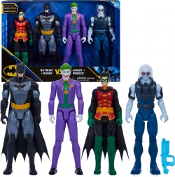 Batman DC sada 4 akčních figurek: Batman, Robin, Joker a Mr. Freeze 30 cm