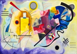 Puzzle Vassily Kandinsky Žlutá, červená, modrá 1000 dílků