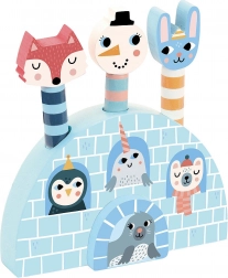 Dřevěná hra zvířátka Island