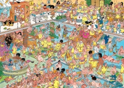 Puzzle JUMBO Jan van Haasteren - Tak trochu jiné wellness 1000 dílků