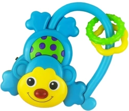 Dětské chrastítko se zvukem Baby Mix opička modrá