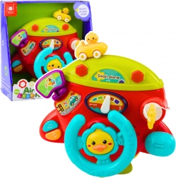 Interaktivní palubní deska letadla pro malé piloty