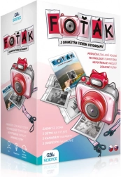 Růžový fotoaparát s termotiskem