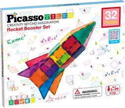 Magnetická stavebnice PICASSO TILES – raketa, 32 dílků
