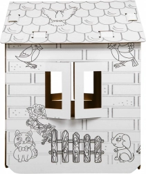 Kartonový domeček k vybarvování XXL pro děti – Koně