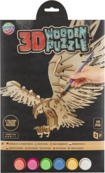 MOXY dřevěné 3D vybarvovací puzzle – orel