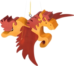 Fauna dřevěný létající kůň na zavěšení