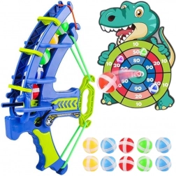 Wopie zábavný set na šipky s přísavkami Dino 2v1