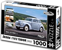 Puzzle Retro Auta Škoda 1102 Tudor 1952 1000 dílků