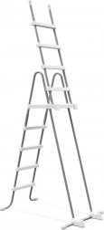 Bazénový žebřík pro bazény 1,32 m s odnímatelnými schůdky