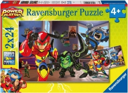Ravensburger puzzle Hrdinové v akci 2x24 dílků