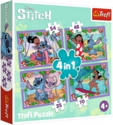 Puzzle Lilo & Stitch 4v1 Šílený den Trefl