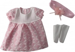 Růžové šaty pro panenky 40 - 43 cm