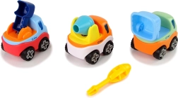 Stavebnicová sada 3 autíček se šroubovákem