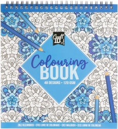 Kniha omalovánek Modrá 21x20 cm