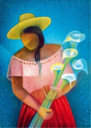 Puzzle žena s árony 1000 dílků BLUEBIRD