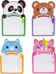 ASTRA stíratelná tabulka s veselými zvířátky s fixem