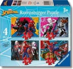 ravensburger puzzle marvel: spider-man 4v1 (12–24 dílků)