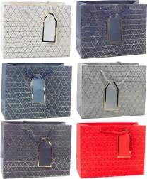 Dárková taška se zlatými liniemi