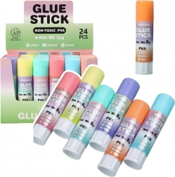 Pastelový školní a kancelářský lepicí tyčinka 8g