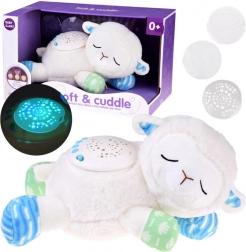 Plyšová ovečka s projektorem hvězd a ukolébavkami