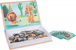 Magnetická knížka puzzle safari