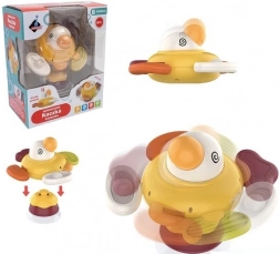 Interaktivní senzorická kačenka s přísavkou a gryzátkem