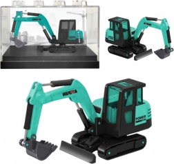 Kolekcionářský model pásového bagru Huina zelený 1:80