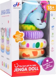 Měkká skládací pyramida pro nejmenší - slon