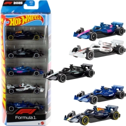 Hot Wheels Formule 1 sada autíček v měřítku 1:64 - 5 ks