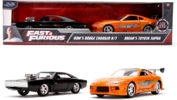 kovové modely aut rychle a zběsile twin pack toyota supra a dodge charger 1:32