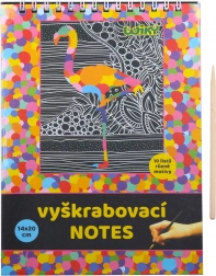 Škrabací notes s 10 listy