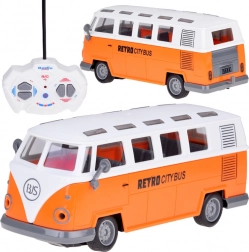 Retro RC autobus s osvětlením – dálkově ovládaný model RETRO CITY BUS