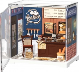 RoboTime 3D dřevěná skládačka mini pekárna – miniatura domečku