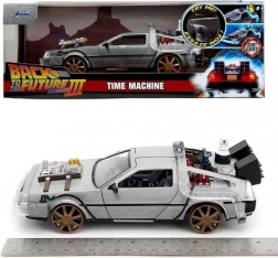 delorean návrat do budoucnosti iii 1:24 kovový model s otevíracími dveřmi jada toys