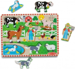 Dřevěné farma puzzle od Melissa & Doug